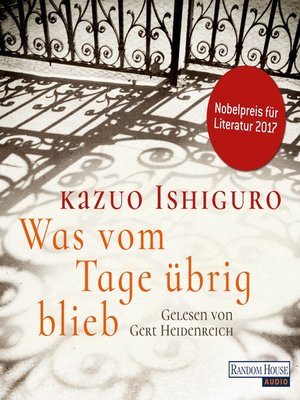 cover image of Was vom Tage übrig blieb